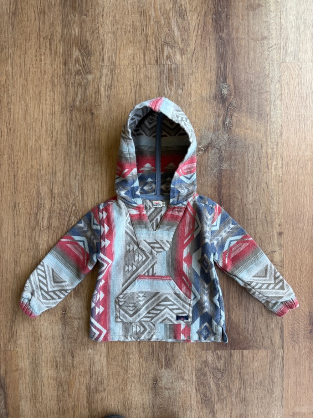 Faherty Multicolor Aztec Hooded Pullover — Toddler 2T
